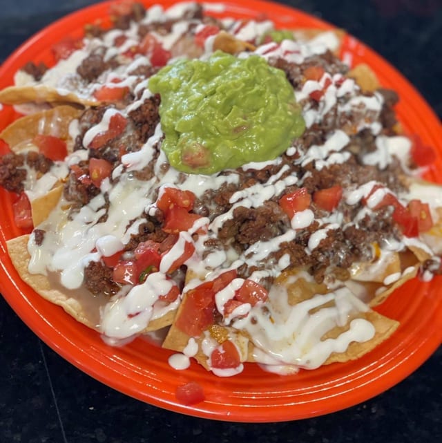 Ground Beef Nachos.