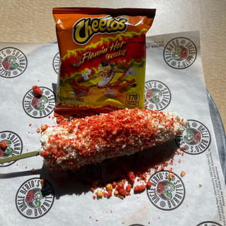 Hot Cheetos Elote Corn