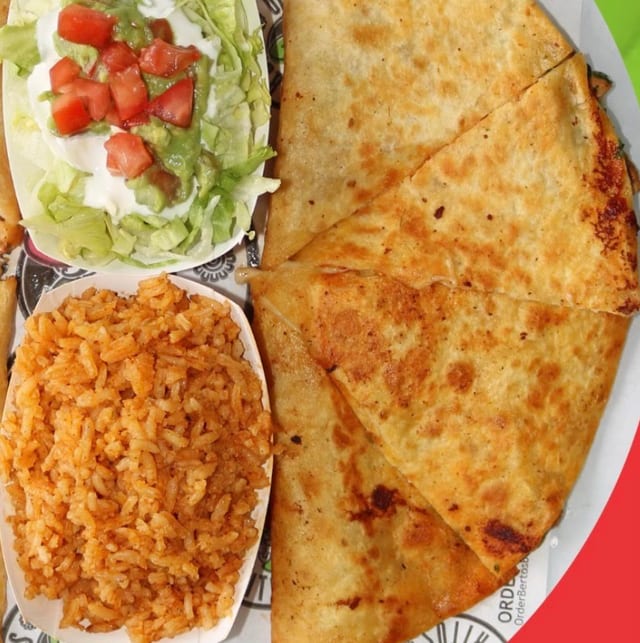 PINEAPPLE CHICKEN QUESADILLA.