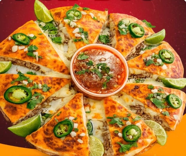 *****Pizza Box Pizza Birria Quesadilla.