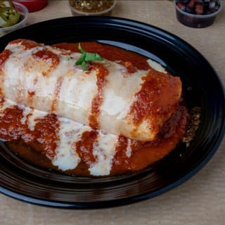 SHRIMP SMOTHERED BURRITO