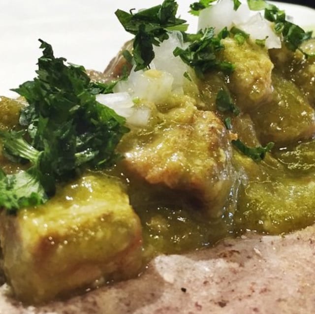 Chicharron Verde (Pork Belly) Plato.