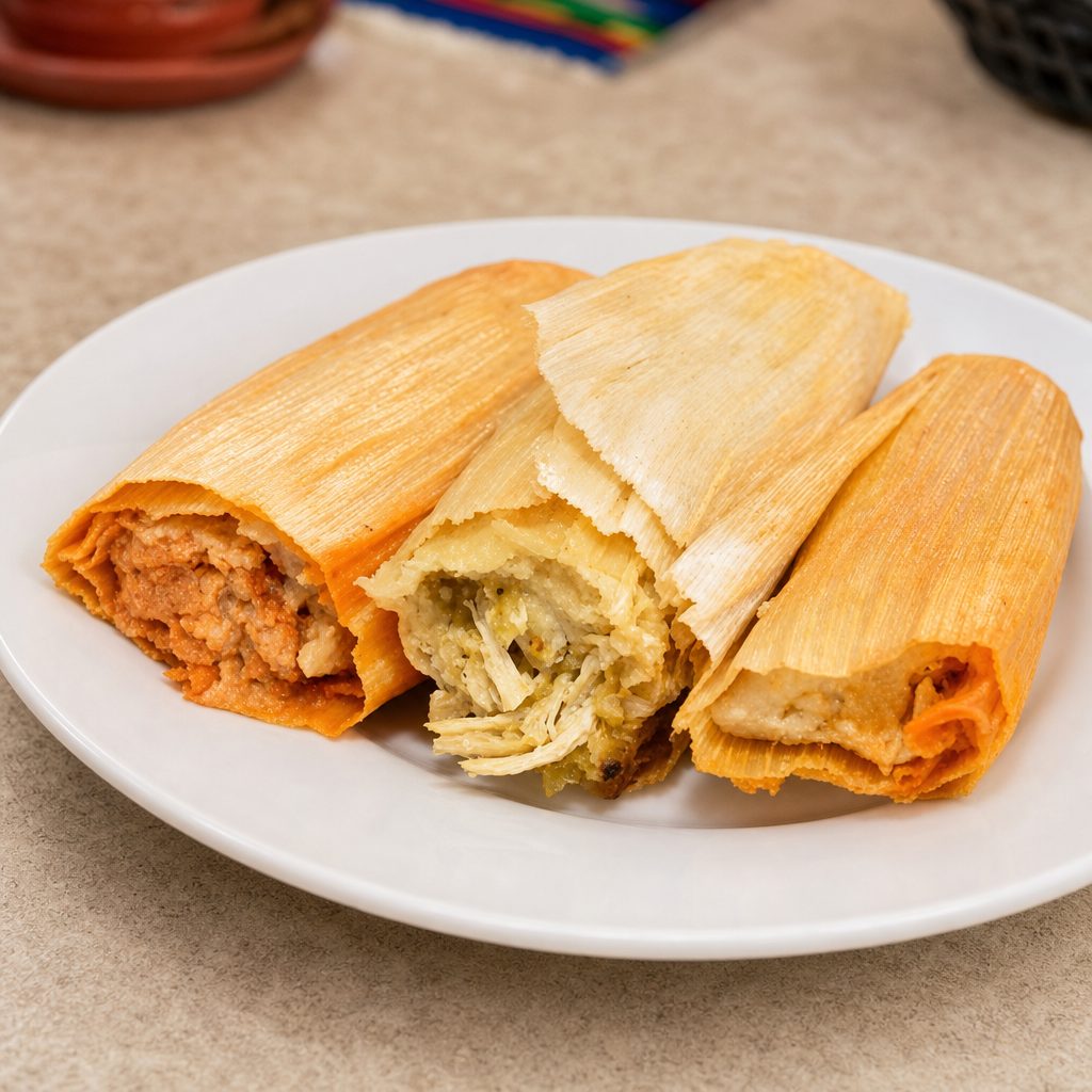 3 Smothered Tamales.