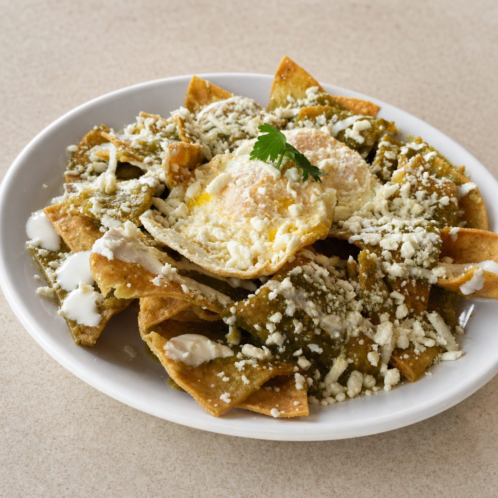 Eggs N Meat Chilaquiles.