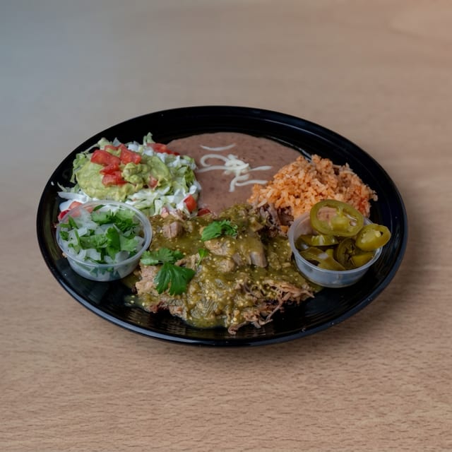 Carnitas Verdes Plate.