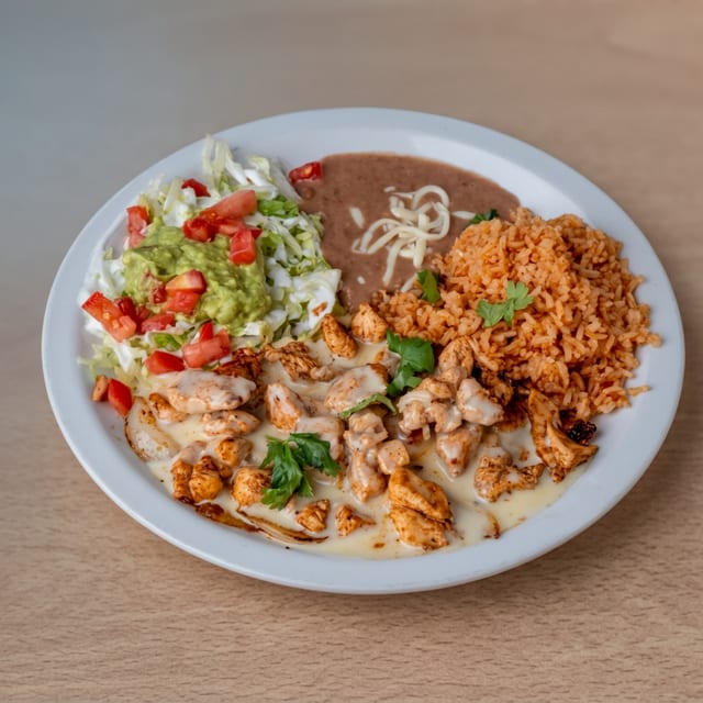 Chicken N Chorizo Fundido.