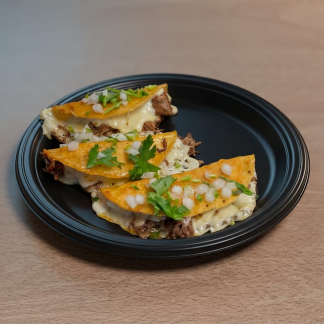 Three (3) Quesabirria Tacos.
