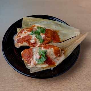 Combo 10-Two Sauce Tamales