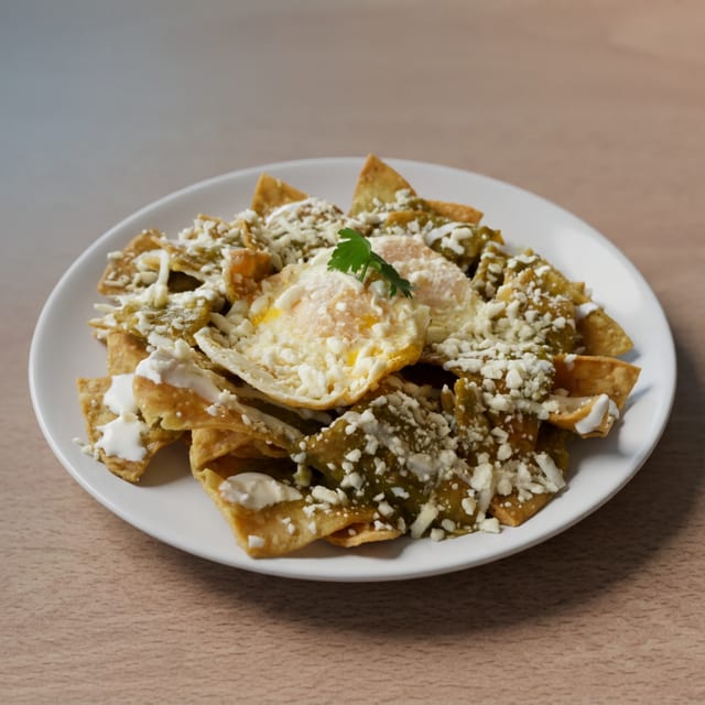 Eggs N Meat Chilaquiles.