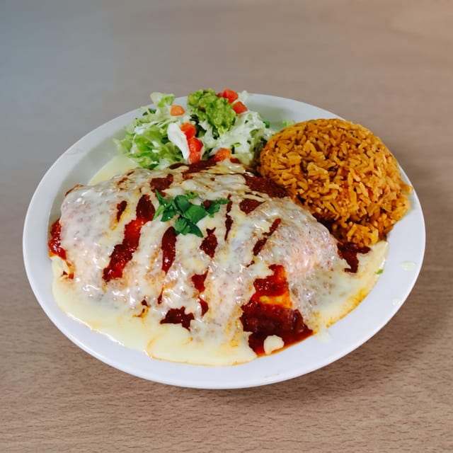 Chipotle Red N Cheesedip Wet Burrito.