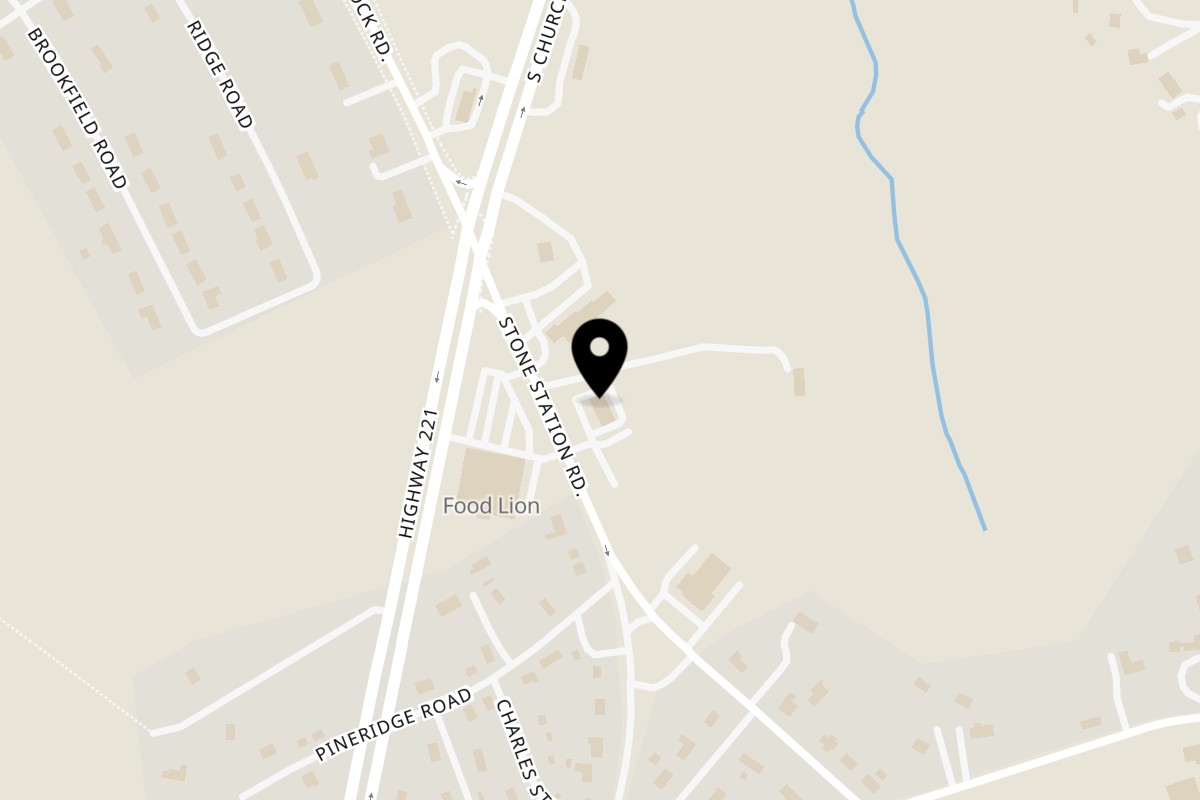 Map showing the location of Uncle Berto’s Burritos Uncle Bertos Burritos Roebuck on 2509 Stone Station Rd in Roebuck